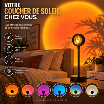 Sunset Lamp  Lampe d Ambiance Multicolore
