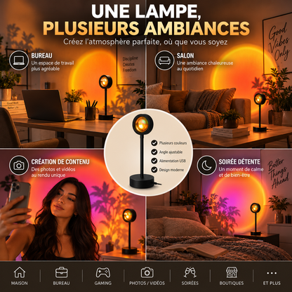 Sunset Lamp  Lampe d Ambiance Multicolore