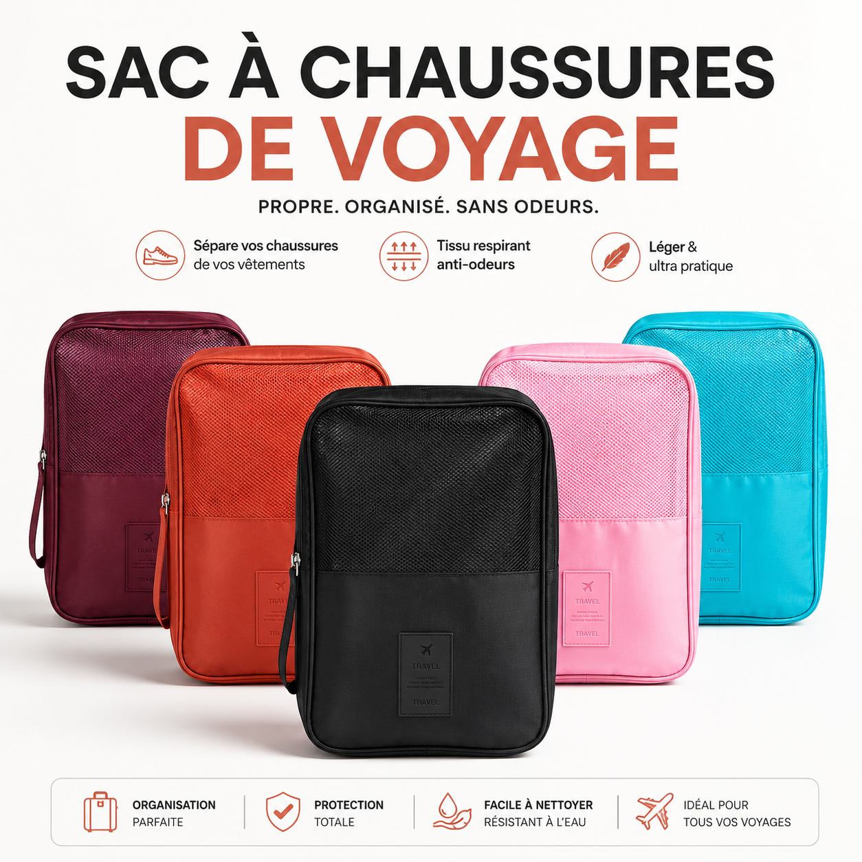 Sac à Chaussures Respirant